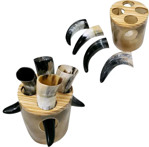 Drinking horn Glassware Set